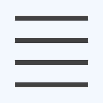 Icon View Headline - Glyph Style - Simple illustration,Editable stroke vector