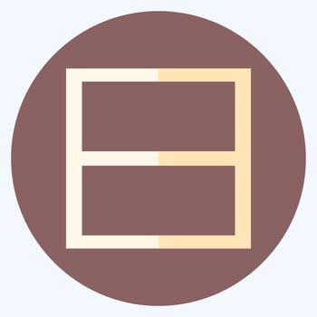 Icon View Straam - Flat Style - Simple illustration,Editable stroke vector