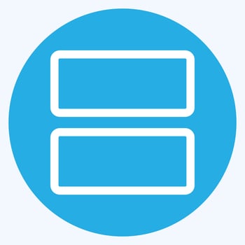 Icon View Array - Blue Eyes Style - Simple illustration,Editable stroke vector