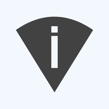 Icon Perm Scan Wifi - Glyph Style - Simple illustration,Editable stroke vector