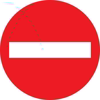 Do not enter, no entry sign vector