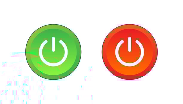 Power on off icon sign button vector
