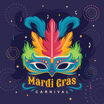 Mardi Gras Mask Carnival Concept vector