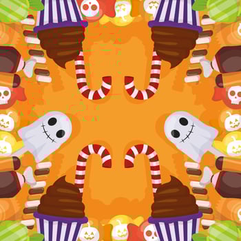 trick or treat   happy halloween vector
