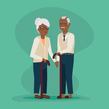 people family flat design image vector