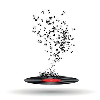 Abstract music background vector illustration for your design