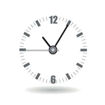 Realistic Clock Alarm Watch Vector Illustration