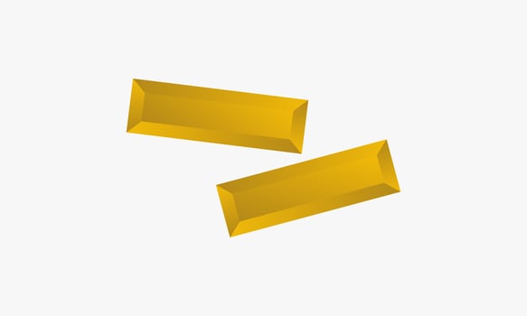 gold bar design vector illustration. isolated on white background.