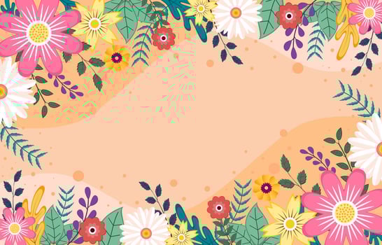 Fresh Spring Floral Background vector