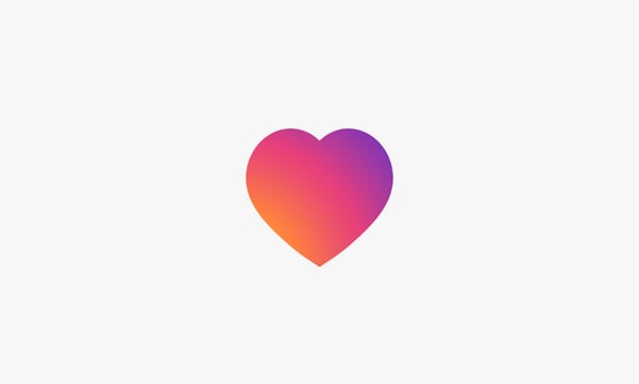 colorful heart icon. romance love vector illustration.