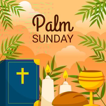 Palm Sunday Celebration vector