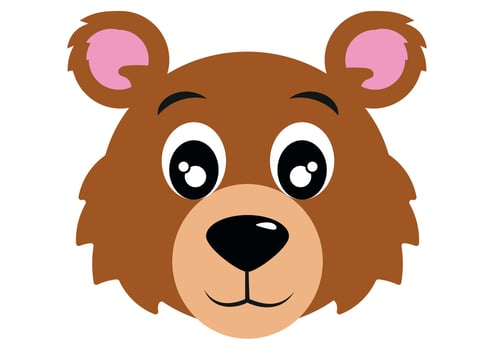 Icon of Bear Face. Animals. Vector Bear Face