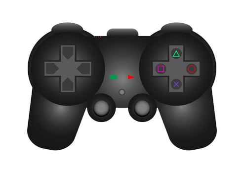 Video game controller, gamepad vector