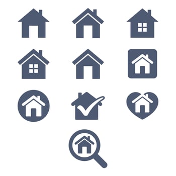 Home Icon Vector Template Illustration Design
