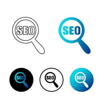 Abstract SEO Icon Illustration vector