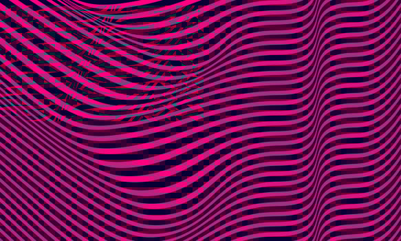Abstract stripe background in purple and blue with wavy lines pattern. vector