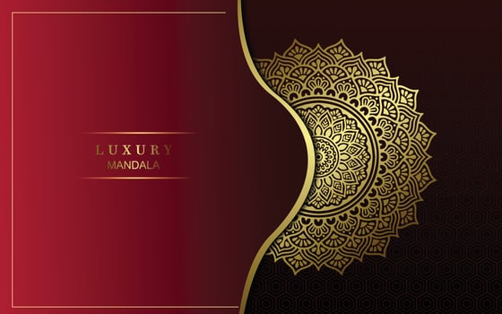 Luxury ornamental mandala background with arabic islamic east pattern style vector