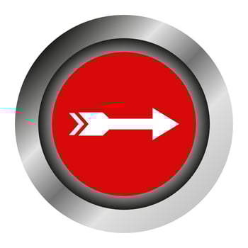 Arrow on white background vector