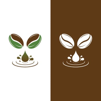 coffee bean icon vector