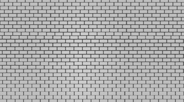 White brick wall texture seamless background. vector