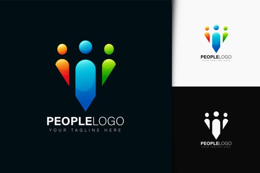 People team logo design vector