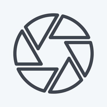 Icon Camera I - Line Style - Simple illustration,Editable stroke vector