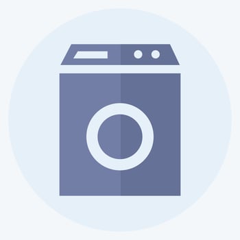 Icon Washing Machine - Flat Style - Simple illustration,Editable stroke vector