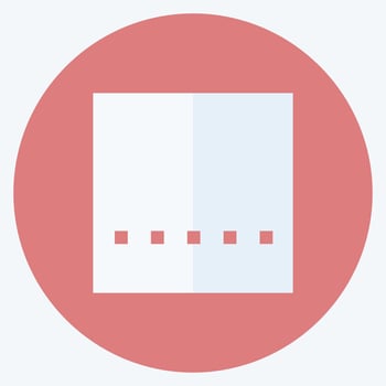 Icon Crop Original - Flat Style - Simple illustration,Editable stroke vector