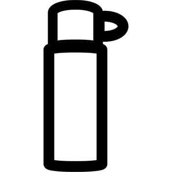 thermos hot water icon. icon outlines. hot water thermos vector