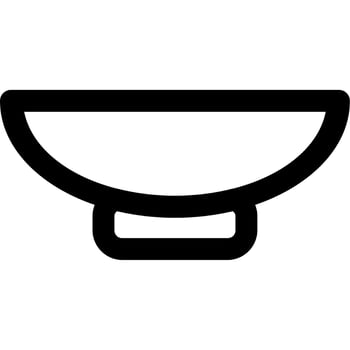 bowl icon. icon outlines. bowl vector