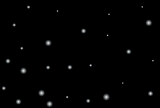 Snowflakes on a black background. Vector