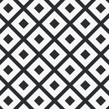 abstract background simple seamless diamond square pattern black and white ready for your interior design vector
