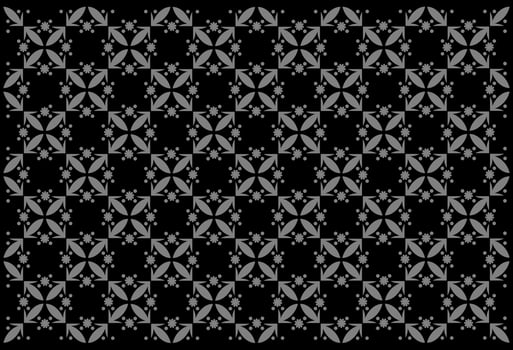 seamless pattern floral motif batik vector design. black and white texture. for background, wallpaper, backdrop, cover, and can be printed. modern templates.