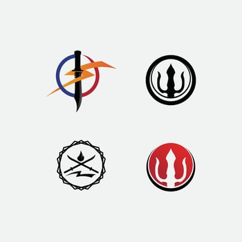 knife and Chef kitchen icon vector Cutlery Kitchen utensils symbol for cooking design