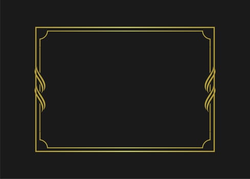 simple line border frame vector