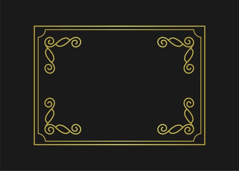 simple line border frame vector