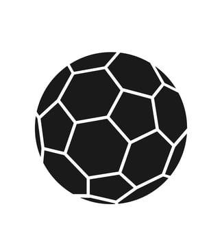 simple football sport icon on white background vector