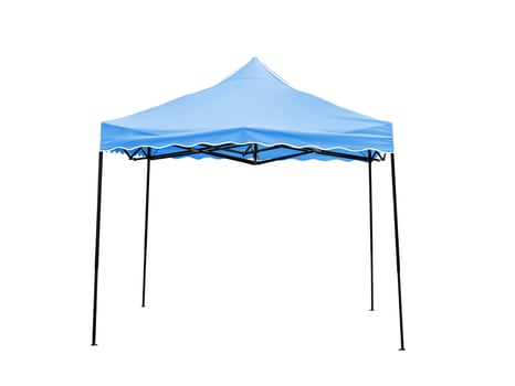 Blue rain tent. photo