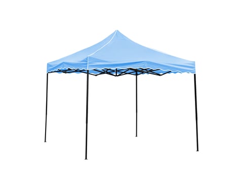 Blue rain tent. photo