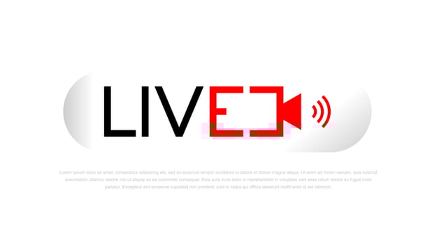 live streaming modern logo vector for multimedia