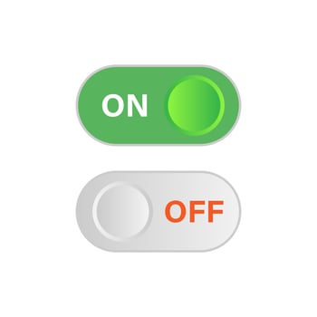 Set of power on off icon sign button vector