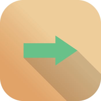 arrow direction flat icon vector