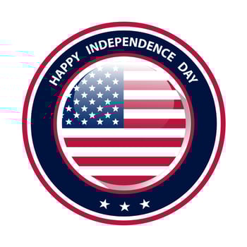 Happy Independence day USA vector