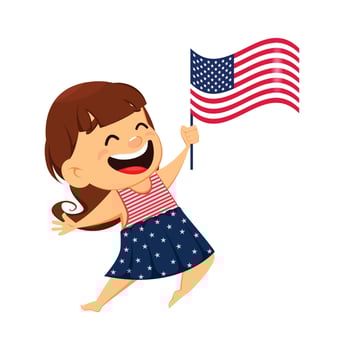 Happy Independence Day greeting card vector
