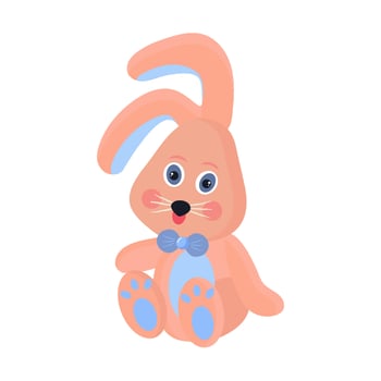 Toy bunny icon vector