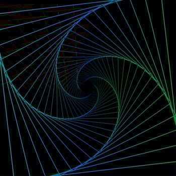 Sacred geometry. Alchemy, religion, philosophy, spirituality, hipster symbols and elements. Triangle with hyperbolic paraboloid vector