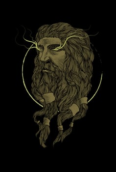 Horror human artwork illustration vector