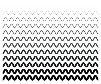 Zig Zag lines pattern. Black wavy line on white background. Abstract wave vector illustration. Digital paper for page fills, web designing, textile print. Vector art.