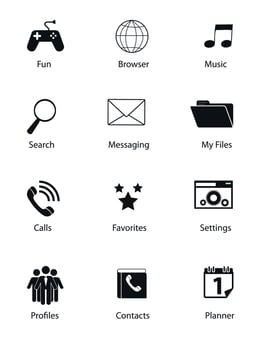 Set of Flat Icons Vector Illustration