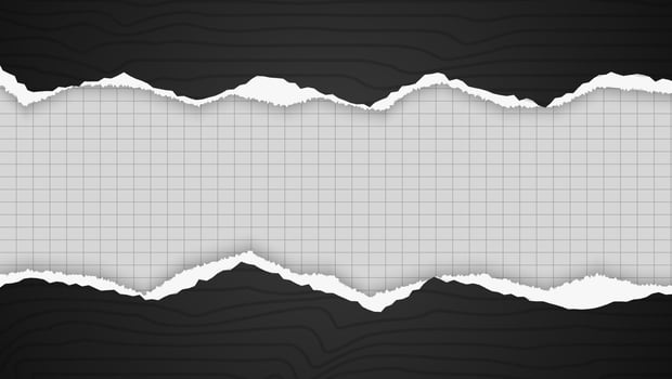Minimal Abstract Frame Gradient Black Paper Ripped Design vector